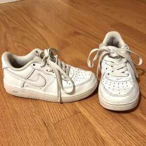 Nike Air Force 1 kids girls size 10.5 white